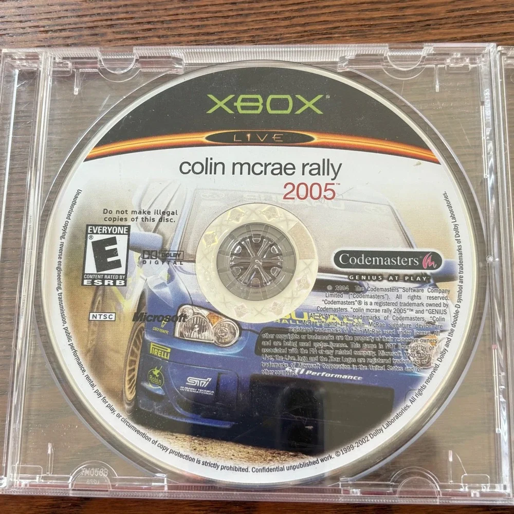 Microsoft Xbox Video Game Bundle Colin McRae Rally 2005 Medal of Honor Good Disc